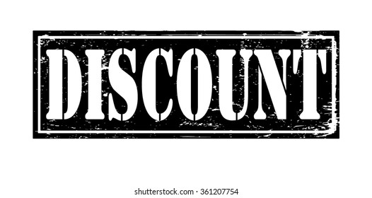 Grunge rubber stamp with text "discount" inside,vector illustration