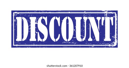 Grunge rubber stamp with text "discount" inside,vector illustration