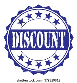 grunge rubber stamp with text "discount" on white, vector illustration