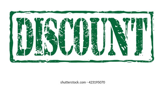 Grunge rubber stamp with text "discount" inside,vector illustration