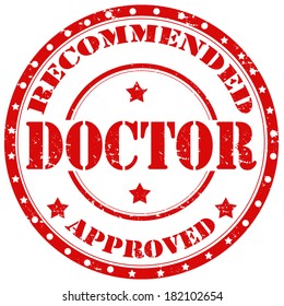 Grunge rubber stamp with text Doctor,vector illustration