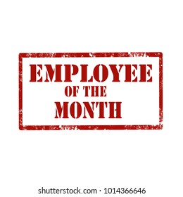 Grunge rubber stamp with text Employee Of The Month,vector illustration