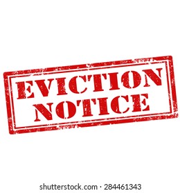 Grunge rubber stamp with text Eviction Notice,vector illustration