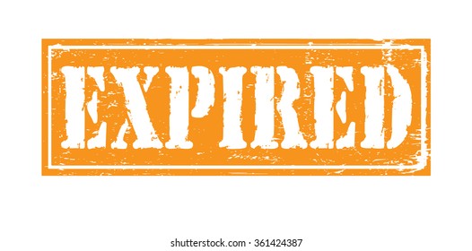 Grunge rubber stamp with text "expired" inside,vector illustration