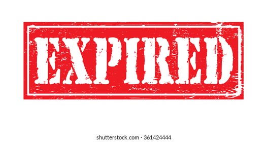 Grunge rubber stamp with text "expired" inside,vector illustration