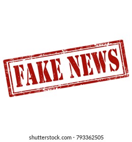 Grunge rubber stamp with text Fake News,vector illustration