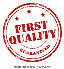 Grunge rubber stamp with text First Quality,vector illustration
