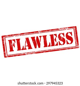 Grunge rubber stamp with text Flawless,vector illustration
