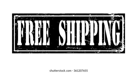 Grunge rubber stamp with text "free shipping" inside,vector illustration