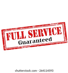 Grunge rubber stamp with text Full Service,vector illustration