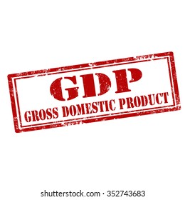 Grunge rubber stamp with text GDP-Gross Domestic Product,vector illustration