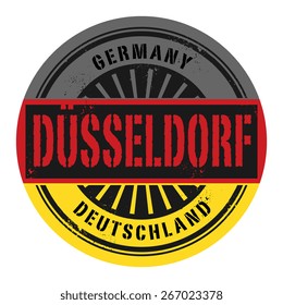 Grunge rubber stamp with the text Germany, Dusseldorf, vector illustration