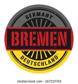 Grunge rubber stamp with the text Germany, Bremen, vector illustration