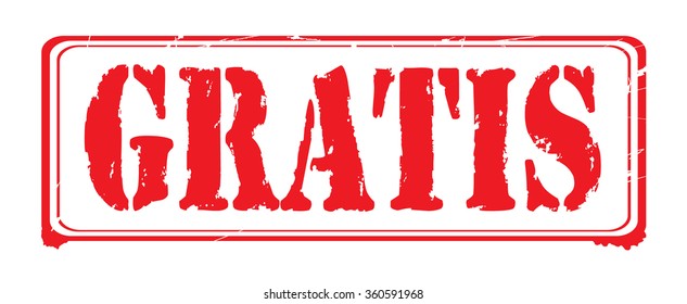 Grunge rubber stamp with text "gratis" inside,vector illustration