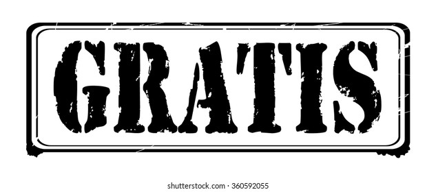 Grunge rubber stamp with text "gratis" inside,vector illustration