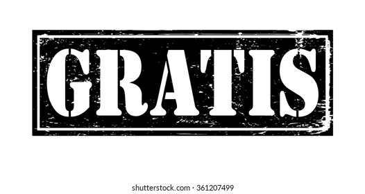 Grunge rubber stamp with text "gratis" inside,vector illustration