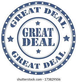 Grunge rubber stamp with text Great Deal,vector illustration