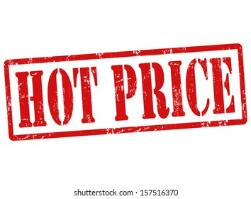 Grunge rubber stamp with text Hot price, vector illustration