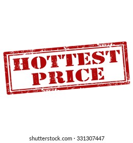 Grunge rubber stamp with text Hottest Price,vector illustration