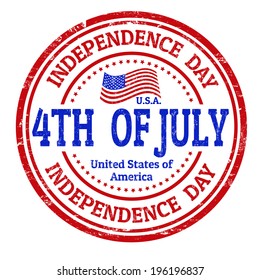 Grunge rubber stamp with the text Independence Day written inside, vector illustration