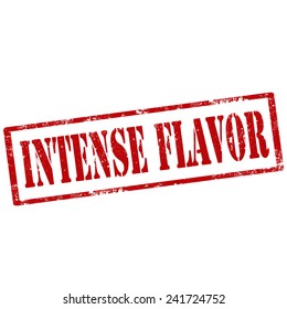 Grunge rubber stamp with text Intense Flavor,vector illustration