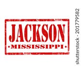 Grunge rubber stamp with text Jackson-Mississippi,vector illustration