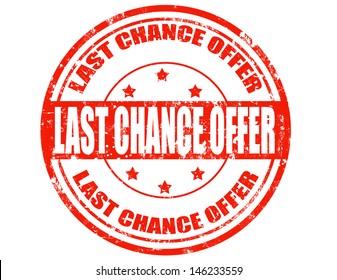 Grunge rubber stamp with text Last chance offer,vector illustration
