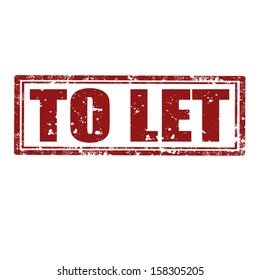 Grunge rubber stamp with text To Let,vector illustration