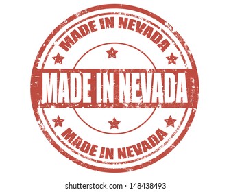 Grunge rubber stamp with text Made in Nevada,vector illustration