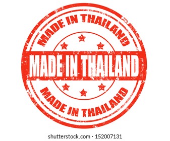 Grunge rubber stamp with text Made in Thailand,vector illustration