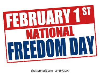 Grunge rubber stamp with the text National Freedom Day written inside, vector illustration
