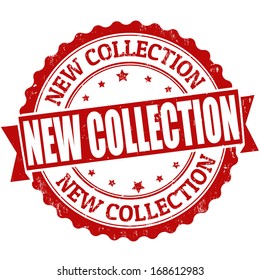 Grunge rubber stamp with text New Collection inside, vector illustration