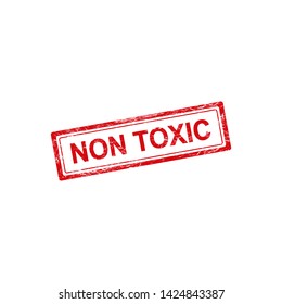Grunge rubber stamp with text Non Toxic,vector illustration