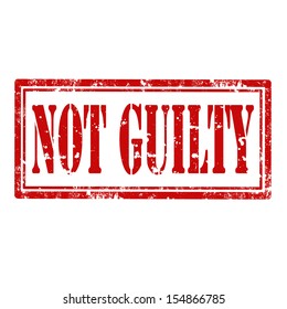 Grunge rubber stamp with text Not Guilty,vector illustration