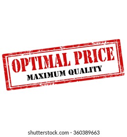 Grunge rubber stamp with text Optimal Prices,vector illustration