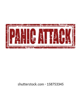 Grunge rubber stamp with text Panic Attack,vector illustration