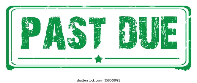 Grunge rubber stamp with text "past due" inside,vector illustration