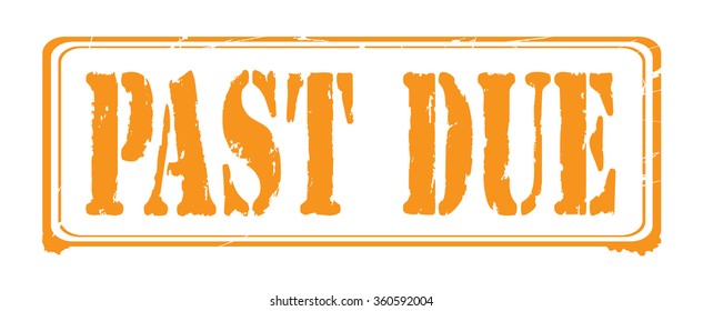 Grunge rubber stamp with text "past due" inside,vector illustration