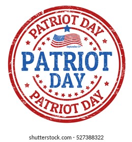 Grunge rubber stamp with the text Patriot Day written inside, vector illustration