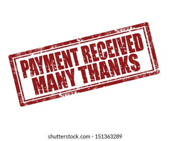 Grunge Rubber Stamp With Text Payment Received,vector Illustration