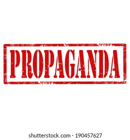 Grunge rubber stamp with text Propaganda,vector illustration