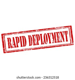 Grunge rubber stamp with text Rapid Deployment,vector illustration