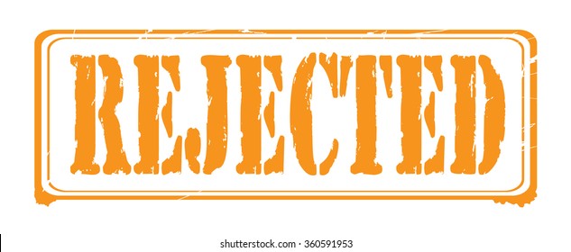 Grunge rubber stamp with text "rejected" inside,vector illustration