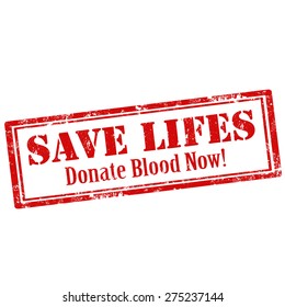 Grunge rubber stamp with text Save Life,vector illustration