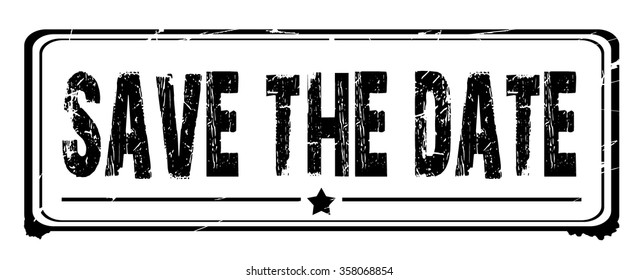 Grunge rubber stamp with text "save the date" inside,vector illustration