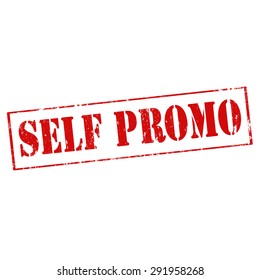Grunge rubber stamp with text Self Promo,vector illustration