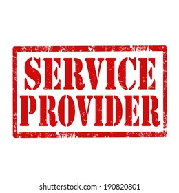 Grunge rubber stamp with text Service Provider,vector illustration