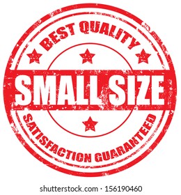 Grunge rubber stamp with text Small Size,vector illustration