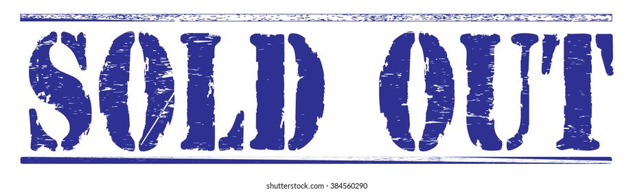 Grunge rubber stamp with text "sold out",vector illustration