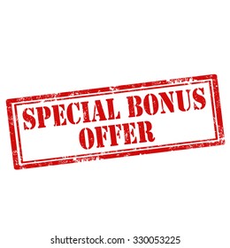 Grunge rubber stamp with text Special Bonus Offer,vector illustration